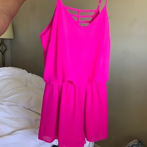 Hot Pink Romper